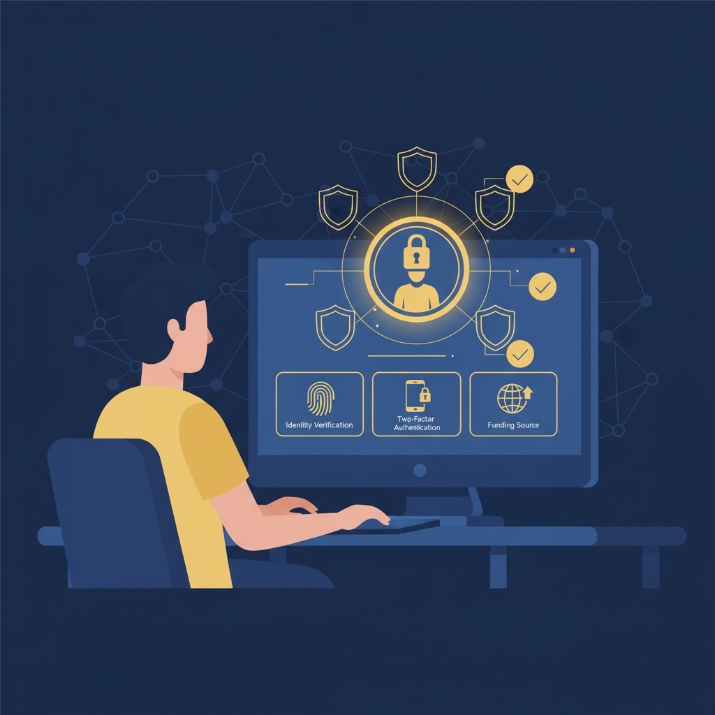 Configuration compte plateforme crypto sécurisée PSAN